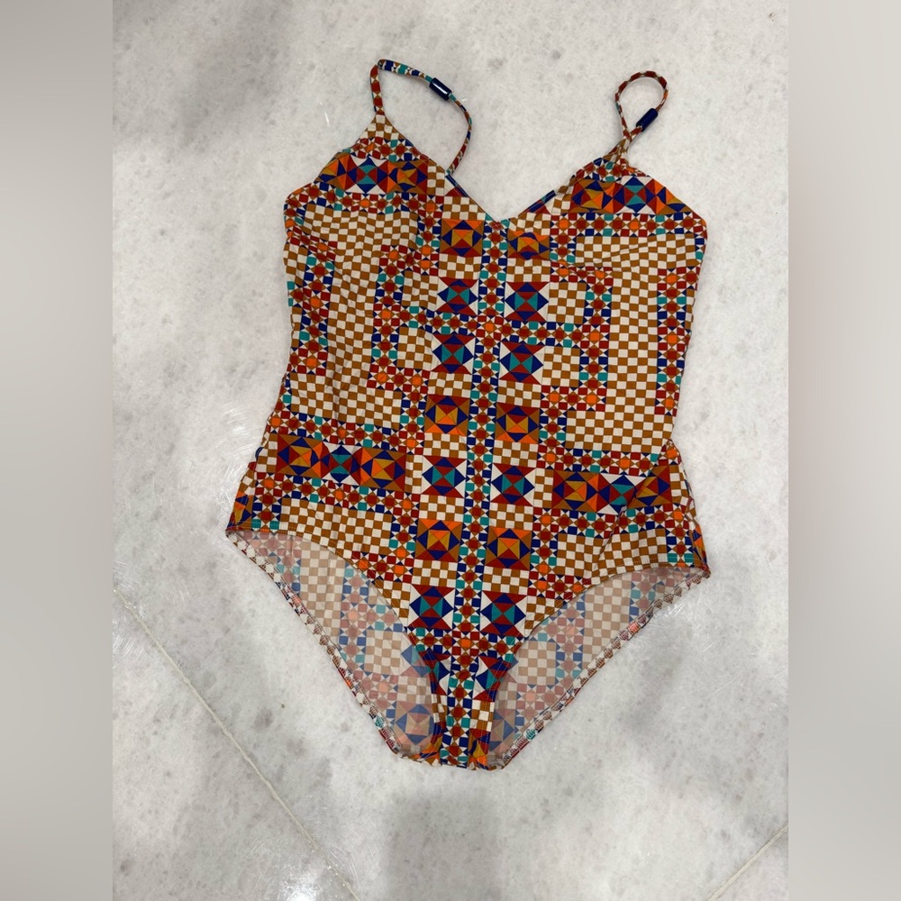 Hermes Multicolor Geometric Swimsuit